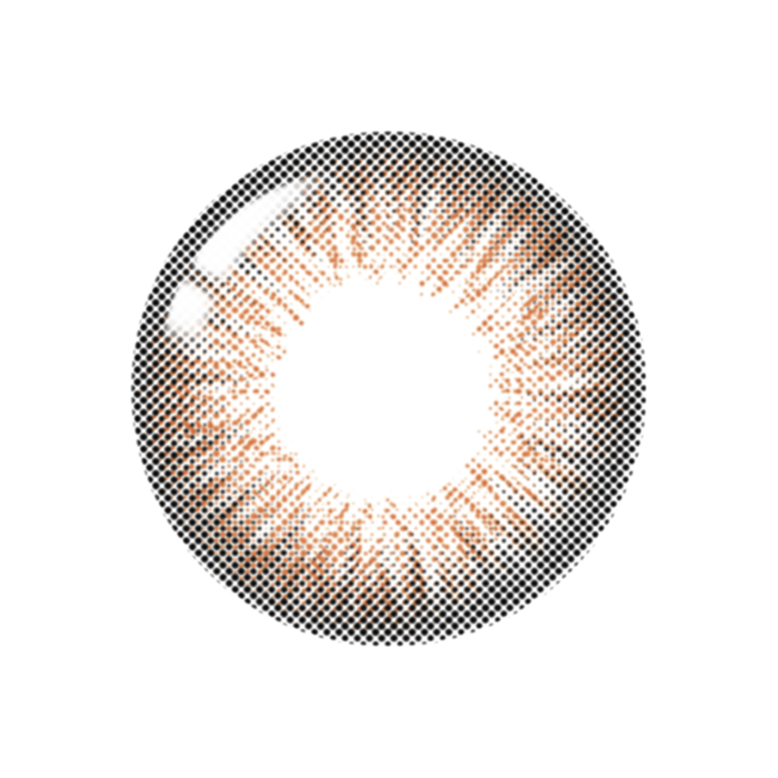 カラコン通販で人気の度ありファンシア ゴールドブラウン拡大①