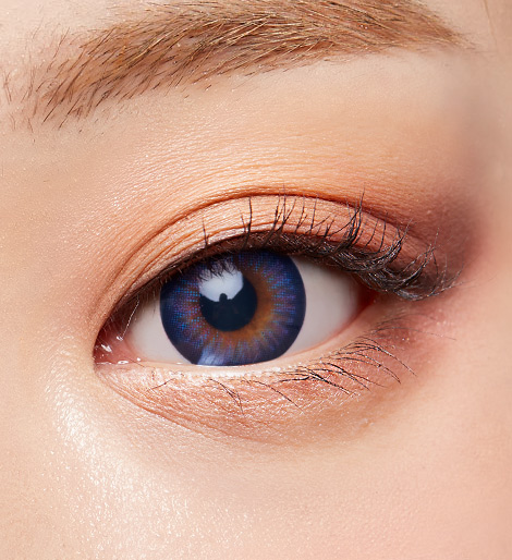 [シリコンハイドロゲル]リジーブルー Lizzy Blueかわいい潤んだ瞳になれる高度数-10.00までのDIA14.2mm