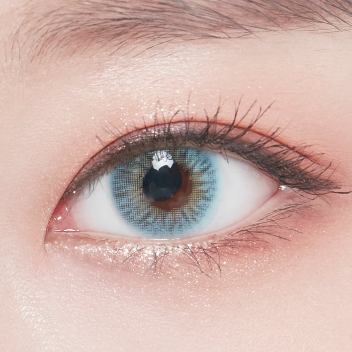 [3ヶ月使い捨てレンズ] ヨーロピアンアイズブルー European Eyes Blue リアルハーフ目で大人気の度あり-8.00までのDIA14.2mm