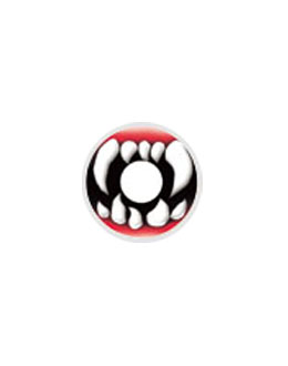 [コスプレ用カラコン] [H-20] Monster Teeth 装着時