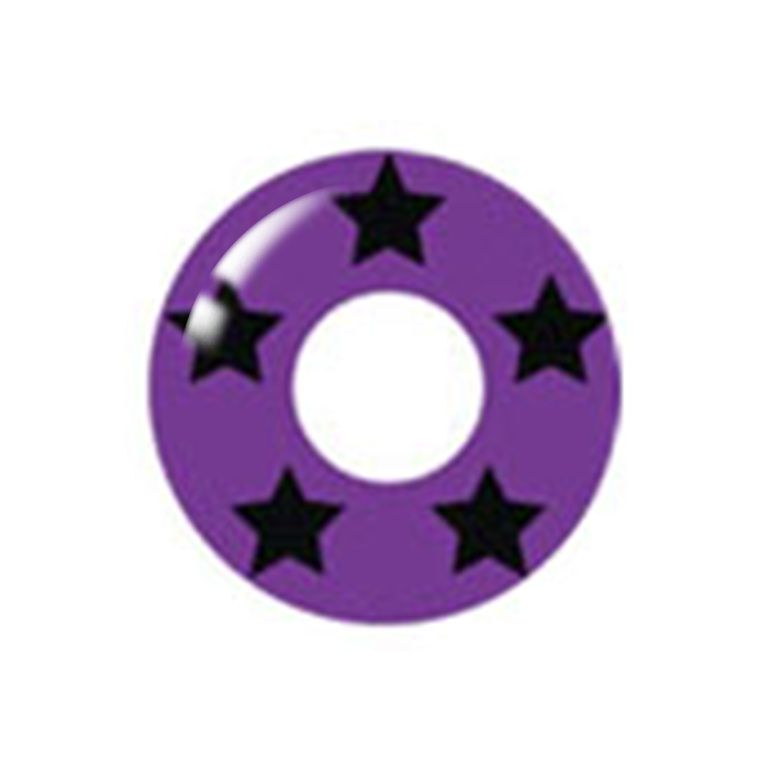 [コスプレ用カラコン] [018] Purple Star 装着時
